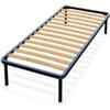 Am Group Home RETE LETTO ORTOPEDICA SINGOLA 80X190 CM, 13 DOGHE IN LEGNO E STRUTTURA IN ACCIAIO, 100% MADE IN ITALY
