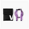 Velites Earth 2.0 Corda per saltare in alluminio aereo | Purple | Sistema avanzato con cuscinetti e cavo da 4 mm | Personalizzabile con pesi | App di allenamento inclusa