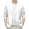Generisch Blazer da uomo, taglie forti, giacca invernale, leggera, tinta unita, per lavoro, abbigliamento sportivo, slim fit, sportivo, 2 bottoni, giacca blazer per attività all'aria aperta, comoda