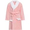 JiAmy Accappatoio da bambina in pile di corallo morbido accappatoio da notte per bambini da 4 a 12 anni, rosa, 7-9 Years