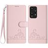 PEIYE Cover per Honor 200 Lite, Custodia in Pelle Sintetica, Portafoglio, Libro Flip, Magnetica, Antiurto, Supporto Pieghevole, Protezione Completa, Case -Oro Rosa