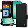 ONETHEFUL Cover per Samsung Galaxy A17 / A16 / A26 5G (6.7 pollici) - Custodia Flip in PU Pelle Portafoglio, Supporto Magnetico Pieghevole, 3 Slot Carte e Protezione RFID, Nero