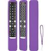 CTRLBETTER Custodia Telecomando in Silicone Compatibile Con TCL RC802NU YUI1 RC802N YUI1 TV Telecomando Copertura Protettiva Antiurto Con un Cordino(Viola)