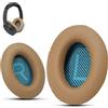 Krone Kalpasmos Cuscinetti Auricolari di Ricambio Premium per Cuffie Bose, Compatibili con Bose QuietComfort 35 ii /QC35 /QC25 /QC2 /QC15 /Ae2 /Ae2i /Ae2w /SoundTrue & SoundLink, di Krone Kalpasmos - Beige