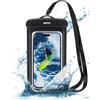 HW CASA IPX8 Ispessita Custodia Impermeabile Smartphone,Profondità Impermeabile 15 metri la Custodia Subacquea Smartphone,Fino a 6.9 Pollice,Custodia Subacquea Iphone 15 14 13 12 Pro Plus MAX(Nero)