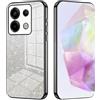 SEAHAI Cover per Xiaomi Redmi Note 13 PRO 5G / Poco X6 5G, Custodia Ultra Sottile ed Trasparente in Silicone TPU Morbido, Colori Sfumato Brillantini Motivo Carta Design Antiurto Case - Nero