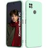 ISOI - Cover per Xiaomi Redmi 9C / Redmi 9C NFC, Custodia Morbida in Silicone Liquido, Protezione Completa Antiurto Ultra Sottile per il Corpo - Menta Verde