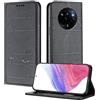 XINYEXIN Custodia per Realme 14 Pro 5G, Cover a Libro in Pelle PU con Blocco RFID, Slot per Carte, Supporto, Protezione Completa Antiurto - Nero