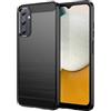 owlhold Cover per Samsung Galaxy A05S, Custodia Spazzolata e Fibra di Carbonio Morbido Silicone TPU Slim Fit Case, Antiurto, Antigraffio, Antiscivolo, Protezione Grado Militare, Nero