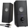 Bingxue H21 Classic Computer Altoparlante per Desktop PC, Full Stereo Sound, USB Powered, Altoparlante Gaming con Aux Multimedia da 3,5 mm per laptop/desktop/tablet/Smart Phone (nero)