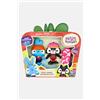 Brave Bunnies, set 2 personaggi coniglietto e amico confezione Skateboard con persnaggi di Bop e Raccoon e accessorio Skateboard, giocattoli per bambini e bambine dai 3 anni in su