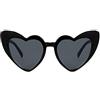 Haierdidi Occhiali da sole retrò a forma di cuore - Fashion Heart Shaped Sunglasses - Vintage donna protezione solare occhiali alla moda in bianco, Nero
