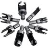 KAIAIWLUO Set di Punte per Trapano in Sughero,8 Pezzi Trapano Strumento di Lavorazione Punta per Lavorazione del Legno Punta Sughero per Legno Gambo Conico Artiglio per Tenone 6 mm 10 mm 13 mm 16 mm