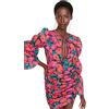 Trendyol Donna Mini Abito Aderente Tessuto, Molto colorato, 44