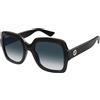 Gucci Occhiali da Sole Gucci GG1337S 001 001-BLACK-BLACK-GREY 54 22