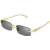 Gucci Occhiali da Sole Gucci GG1808S 003 003-GOLD-GOLD-GREY 52 20