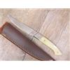 COLTELLO dorgalesa 26 CM SARDO dorgali manico osso di tibia LAMA FISSA fodero