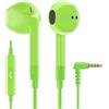 LUDOS FEROX Auricolari In-Ear Cuffie, Cuffiette con Filo e Microfono, 5 Anni di Garanzia, Cuffie Isolamento Acustico, Cuffiette Cellulare, Jack 3,5 mm per iPhone, Apple, Samsung, Huawei - Verde