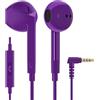 LUDOS FEROX Auricolari In-Ear Cuffie, Cuffiette con Filo e Microfono, 5 Anni di Garanzia, Cuffie Isolamento Acustico, Cuffiette Cellulare, Jack 3,5 mm per iPhone, Apple, Samsung, Huawei - Viola