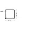 ARCANSAS S.R.L. Ferro tubolare grezzo quadro 30x30x2 mm