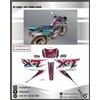 ADESIVI XT 600 4PT 1996 2000 METALLIZZATI GLITTER ADESIVI STICKERS DECALS