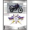 ADESIVI XT 600 4PT 1996 2000 METALLIZZATI GLITTER ADESIVI STICKERS DECALS