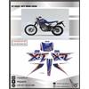 ADESIVI XT 600 4PT 1996 2000 METALLIZZATI GLITTER ADESIVI STICKERS DECALS