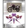 ADESIVI XT 600 4PT 1996 2000 METALLIZZATI GLITTER ADESIVI STICKERS DECALS