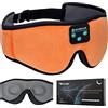 Boodlab Cuffie per dormire Maschera Bluetooth 3D con altoparlanti HD, Lavabile Regolabile per chi dorme sul lato, Viaggi in aereo