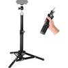 NEEWER Treppiede Webcam da Tavolo, Mini Tripod Fotocamera da Scrivania con Portatelefono Compatibile con iPhone Logitech Anker Emeet Webcam Ring Light per Riprese Video Streaming,Carico Max:1kg,ST45B