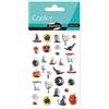 Maildor CY038O - ADESIVI 3D Cooky - 1 foglio 12x8 cm - 29 adesivi - Halloween
