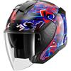 Shark CASCO SHARK SKWAL JET PRANZ KBR NERO BLU ROSSO LUCIDO TAGLIA M