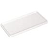 GlrYer Vassoio dispenser di sapone in ceramica per cucina e bagno, vassoio rettangolare moderno e rustico - bianco (1 pz)