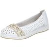 Rieker L3062, Ballerina Donna, Bianco, 42 EU