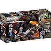 PLAYMOBIL Dino Rise 70929 Carrello con Razzo della Miniera, Combinabile con Veicoli su rotaia, Giocattoli per Bambini a Partire dai 5 Anni