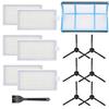 Mochenli Kit di filtri di ricambio per robot aspirapolvere ILIFE V3 V3S V5 V5s, Pro Robot Aspirapolvere 6 filtri e 6 spazzole laterali e 1 filtro primario (confezione da 13)