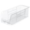 Akro-Mils 30224 AkroBins Plastic Storage Bins, Space-Saving Stackable Bins for Garage, Pantry, Craft Organization, 27,6 cm x 10,5 cm x 10,2 cm, Clear, 12-Pack