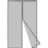 Risareyi Zanzariera Magnetica in Vetroresina 125x220cm, Grigio Rete Super Resistente Tenda Zanzariera Porta Finestra Anti Zanzare, per Balcone Soggiorno Camera da Letto, Chiusura Automatica
