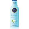 NIVEA SUN Latte Doposole Hydrate in maxi flacone da 400 ml, Crema doposole con aloe vera bio e acido ialuronico, Crema corpo idratante ad azione rinfrescante e lenitiva