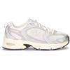 NEW BALANCE 530 Sneaker In Ecopelle E Tessuto Argento Metallizzato - Donna - Argento Metallizzato