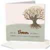 Holzgrusskarten.at Biglietto di auguri originale in legno - Biglietto regalo per auguri speciali, motivo: albero della vita - unicità, biglietto di auguri, biglietto di auguri, cartolina
