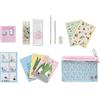 Grupo Erik Moomin Set Cancelleria | Moomin Gadget | Astuccio, 3 Taccuini A6, Matita, 2 clips, 1 Blocco de Sticky Notes, 4 Evidenziatori, Adesivi, Penna