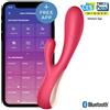 SATISFYER MONO FLEX ROSA CON APP - talla-1 - rojo