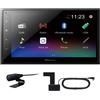 PIONEER DMH A340DAB Autoradio Monitor 2DIN 6,8" USB BT MP3+Antenna+Microfono Est