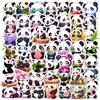 Mistree 50 Adesivi Panda Carino Bambina, Stickers per Casco Bici, Moto, Scooter, Ski, Skate Bambini, 5 CM