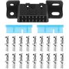 ECSiNG OBD2 16 pin femmina connettore presa cavo OBDII auto adattatore J1962 OBD 2 spina Shell Kit per veicolo cablaggio fisso femmina montato spina Dash Port