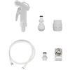 Siroflex 2013/2S Kit Doccia Bidet-idrogetto Wc Made In Italy | Doccetta Per Lavandino Con Raccordo Rapido | Doccetta Per Lavandino Cucina | Rompigetto Rubinetto Bagno Con Snodo Per Pulizia Wc