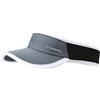 OTTERSHELL Visiera parasole sportiva, protezione UV UPF 50+, asciugatura rapida, fascia traspirante per corsa, golf, tennis, Grigio - B, Taglia unica