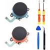 Hzxkqmil Joystick di Ricambio per Nintendo Switch 2 (2025), 2 pezzi Thumbstick Analogico Correggi Drift Kit di Riparazione per Switch 2 Joycon Controller (Blu + Arancione)