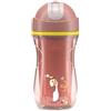 Chicco Sport Cup Bicchiere Antigoccia in Silicone per Bambini 14+ Mesi, 266 ml, Tazza Biberon Termica per Imparare a Bere, con Cannuccia Flessibile Resistente ai Morsi, Senza BPA, Rosa